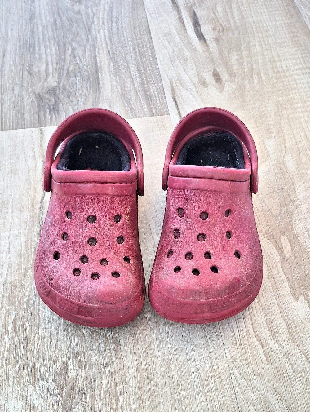 Crocs Toddler Classic Lined Clog Kids Clogs Red US 8C/9C